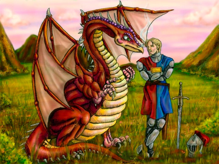 рыцарь и дракон